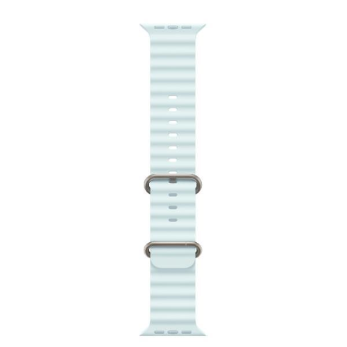 Apple Cinturino Ocean blu ghiaccio (49 mm) - Titanio naturale